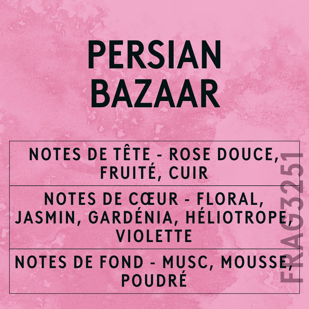 Persian Bazaar Fragrance Oil scent card (French)