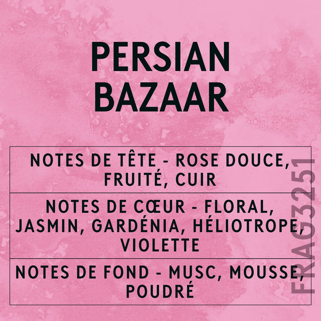 Persian Bazaar Fragrance Oil scent card (French)