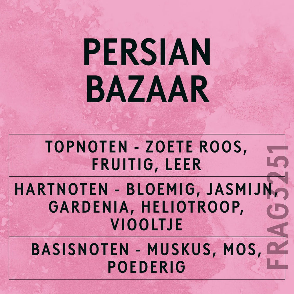 Persian Bazaar Fragrance Oil scent card (Dutch)