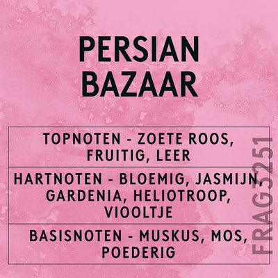 Persian Bazaar Fragrance Oil scent card (Dutch)