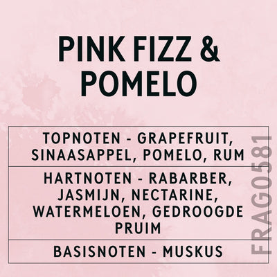 Pink Fizz & Pomelo Fragrance Oil scent card (Dutch)