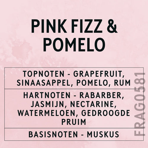 Pink Fizz & Pomelo Fragrance Oil scent card (Dutch)