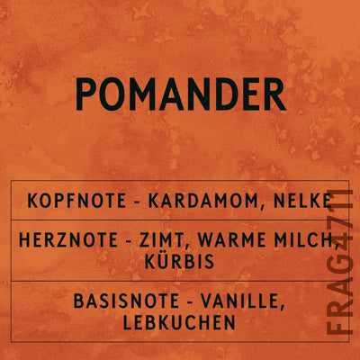 Pomander Fragrance Oil scent card (German)