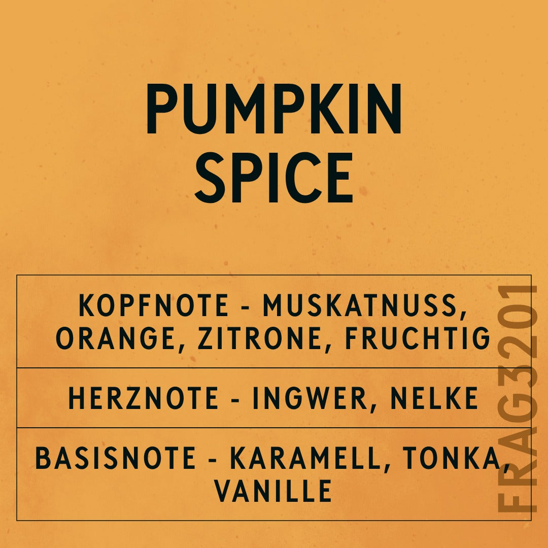 Pumpkin Spice Fragrance Oil scent card (German)
