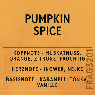 Pumpkin Spice Fragrance Oil scent card (German)
