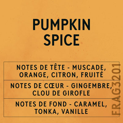 Pumpkin Spice Fragrance Oil scent card (French)