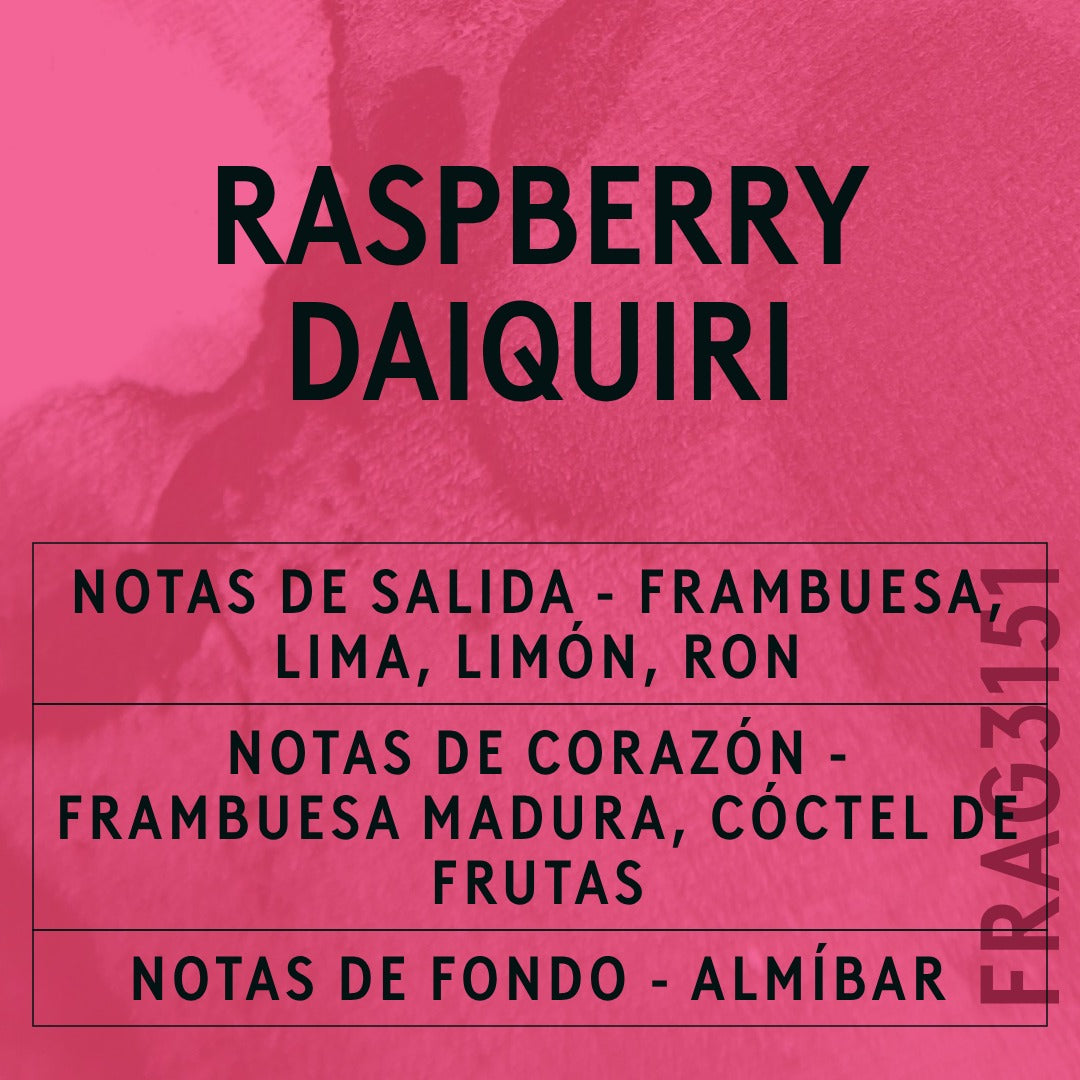 Raspberry Daiquiri Fragrance Oil scent card (Spanish)