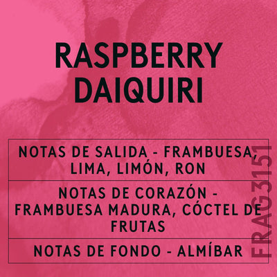 Raspberry Daiquiri Fragrance Oil scent card (Spanish)