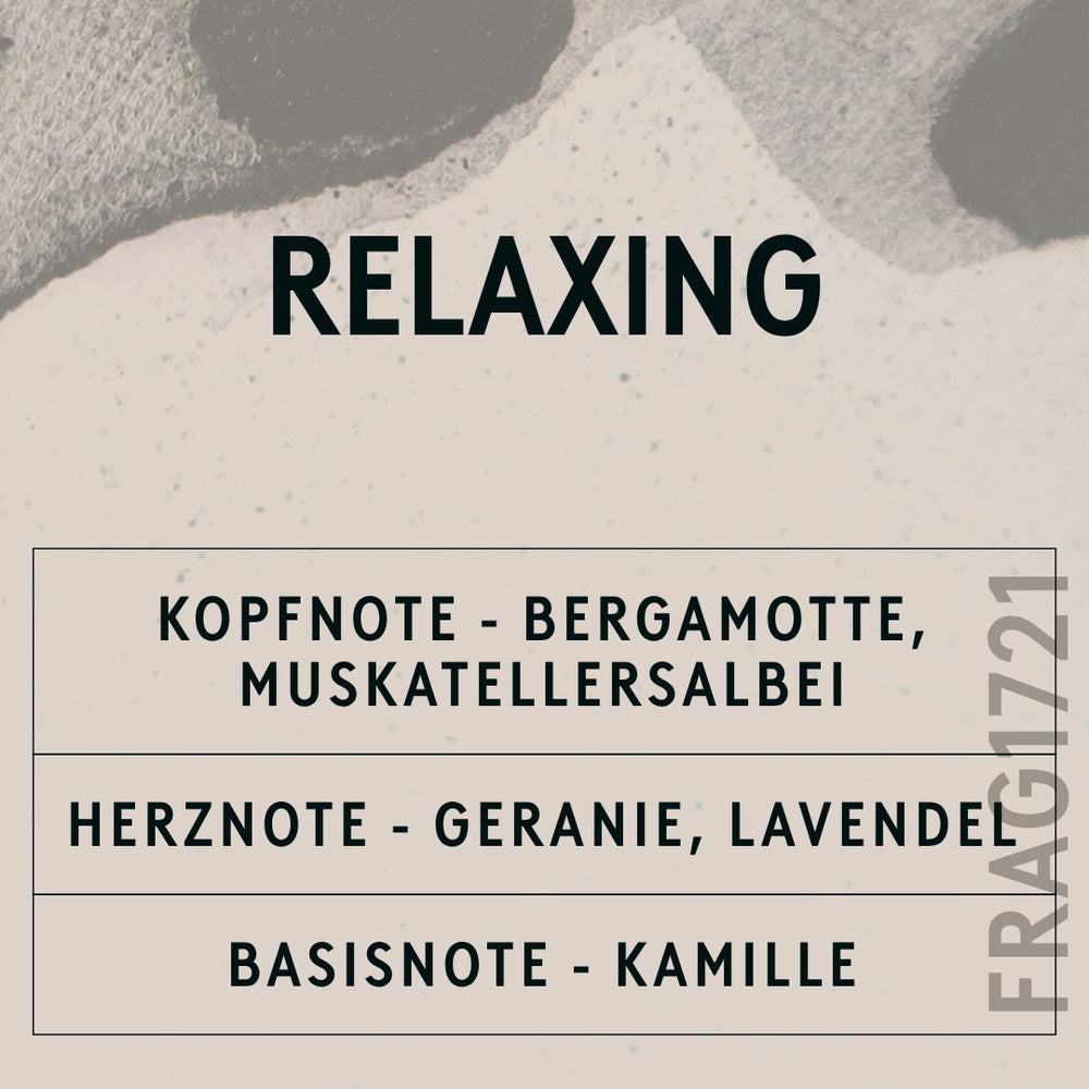 Relaxing Natural Oil scent card (German)