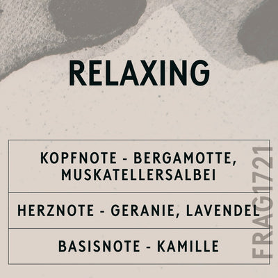 Relaxing Natural Oil scent card (German)