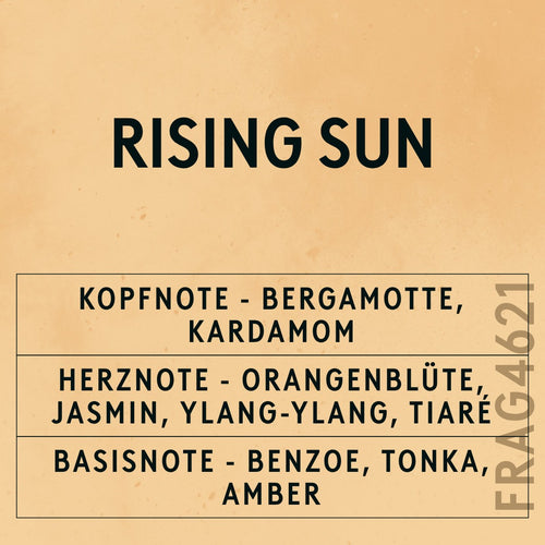 Rising Sun Fragrance Oil scent card (German)