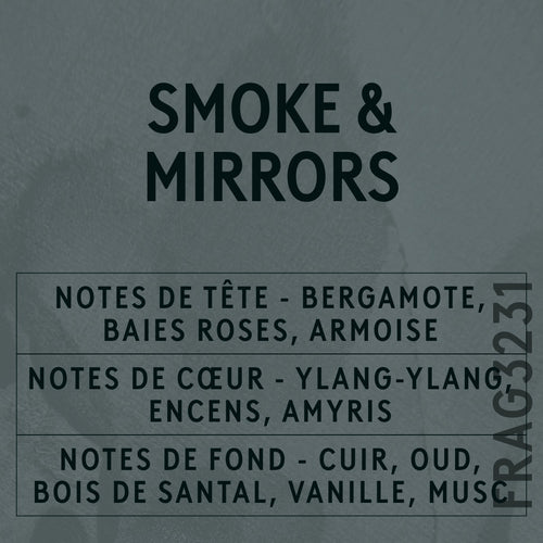 Smoke & Mirrors Fragrance Oil scent card (French)