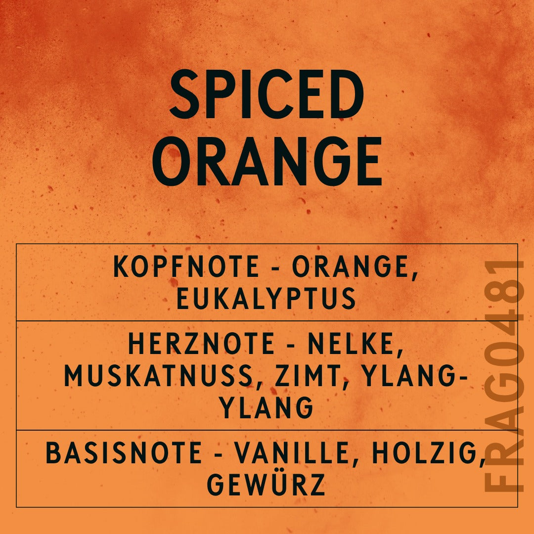 Spiced Orange Fragrance Oil scent card (German)