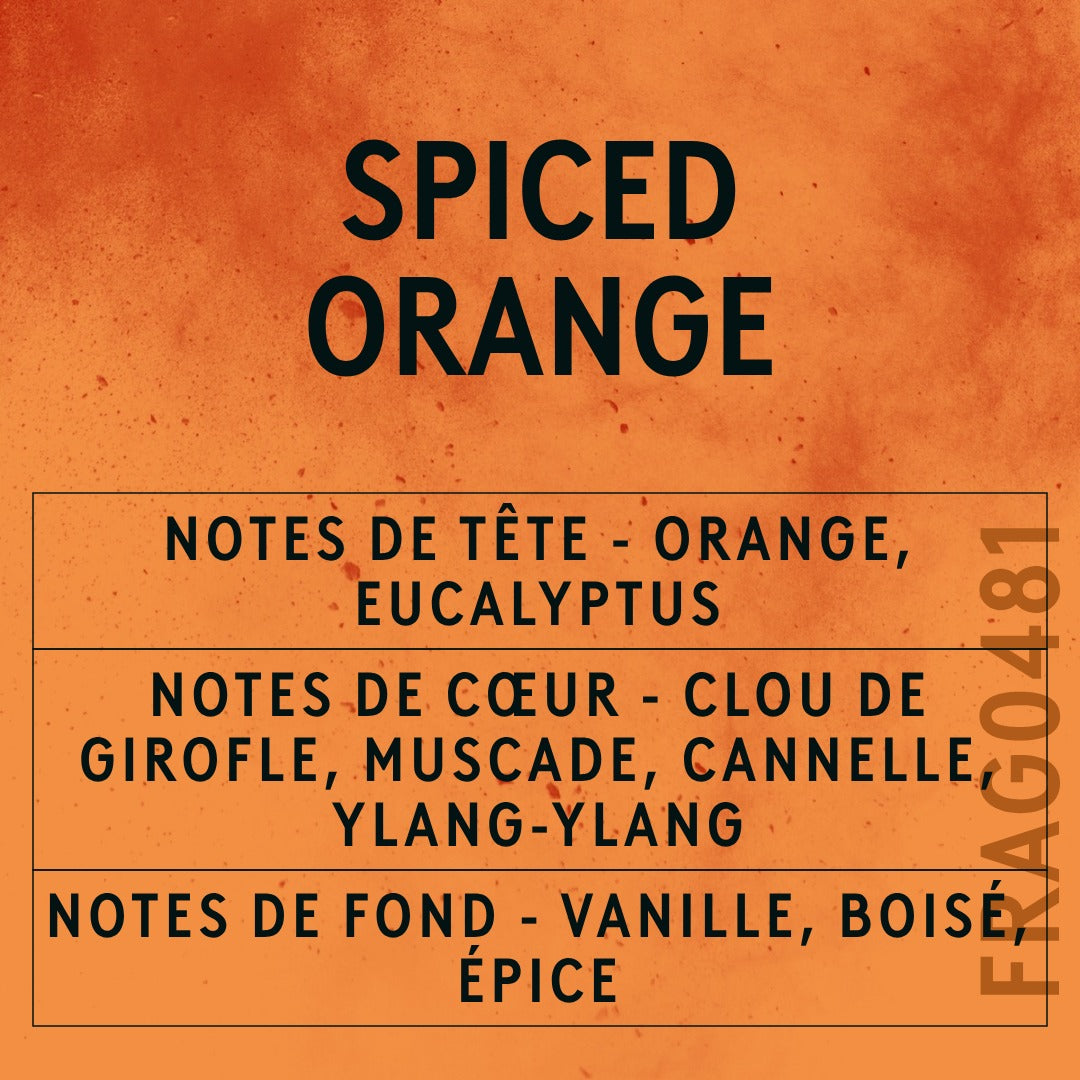 Spiced Orange Fragrance Oil scent card (French)