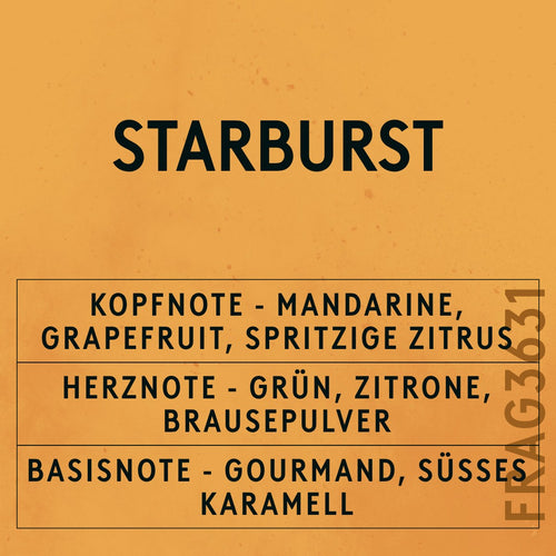Starburst Fragrance Oil scent card (German)