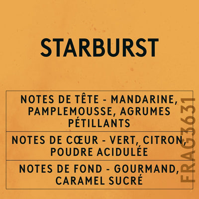 Starburst Fragrance Oil scent card (French)
