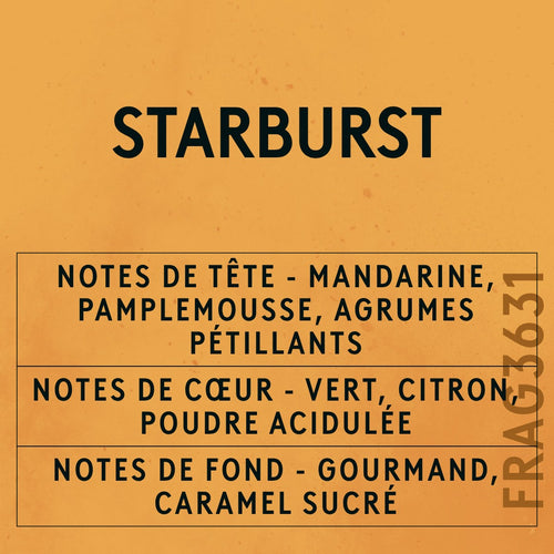 Starburst Fragrance Oil scent card (French)