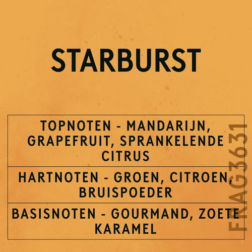 Starburst Fragrance Oil scent card (Dutch)