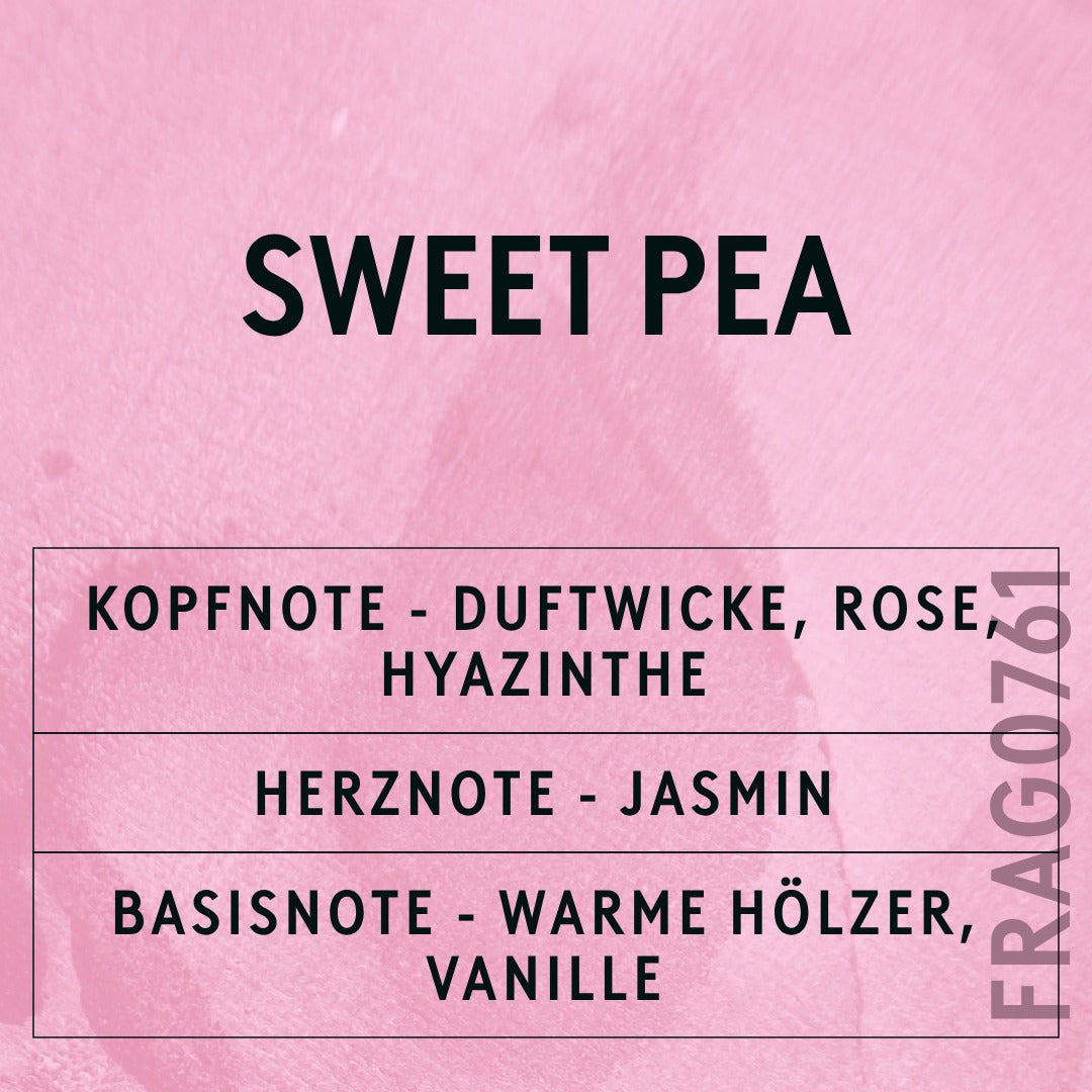Sweet Pea Fragrance Oil scent card (German)
