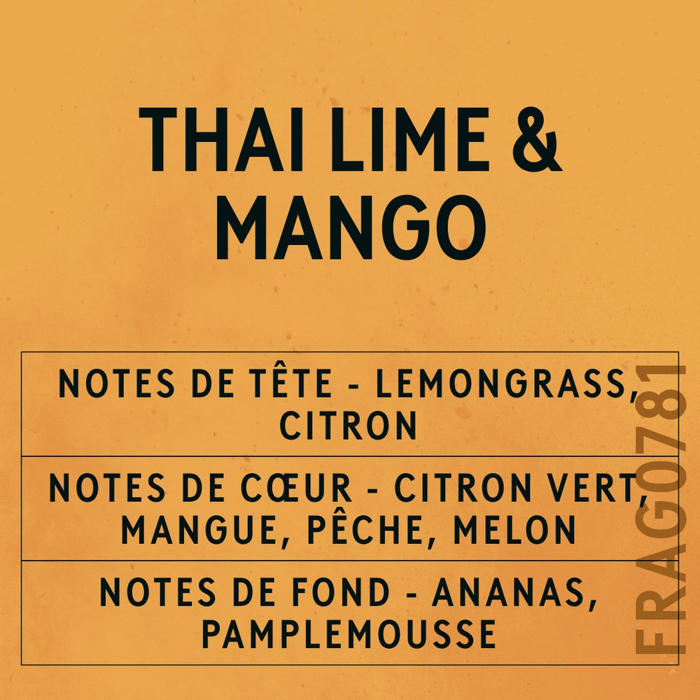 Thai Lime & Mango Fragrance Oil scent card (French)