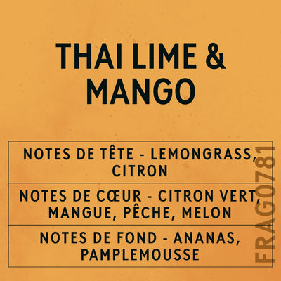 Thai Lime & Mango Fragrance Oil scent card (French)