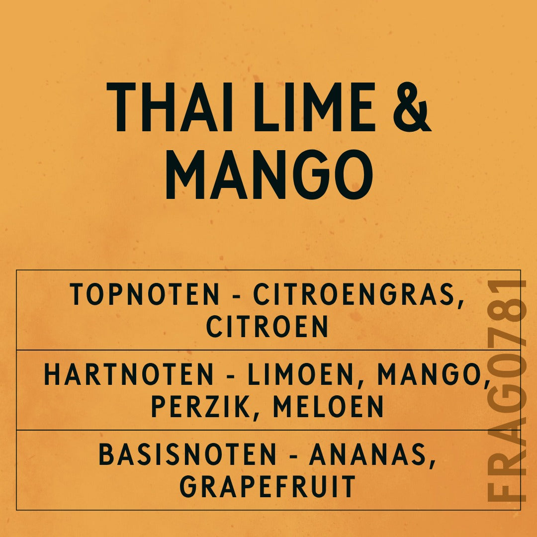 Thai Lime & Mango Fragrance Oil scent card (Dutch)