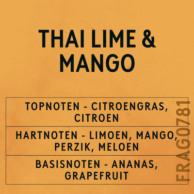 Thai Lime & Mango Fragrance Oil scent card (Dutch)
