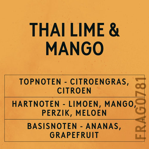 Thai Lime & Mango Fragrance Oil scent card (Dutch)