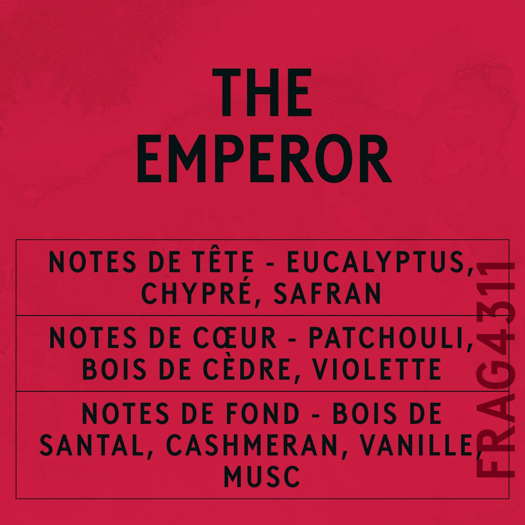 The Emperor Fragrance Oil scent card (French)