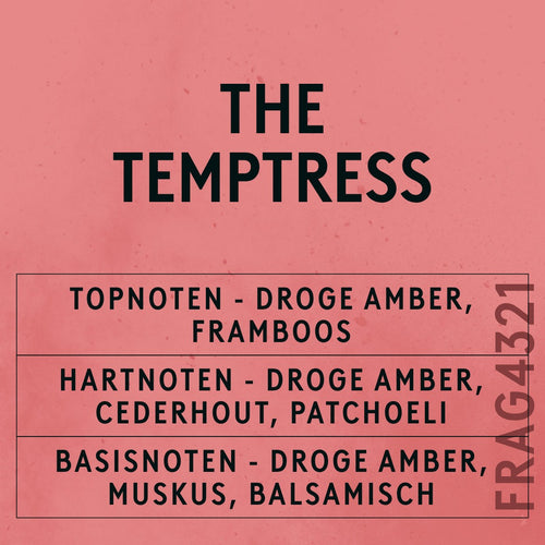 The Temptress Fragrance Oil scent card (Dutch)