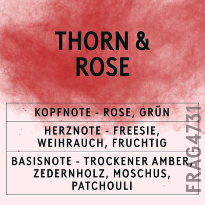 Thorn & Rose Fragrance Oil scent card (German)