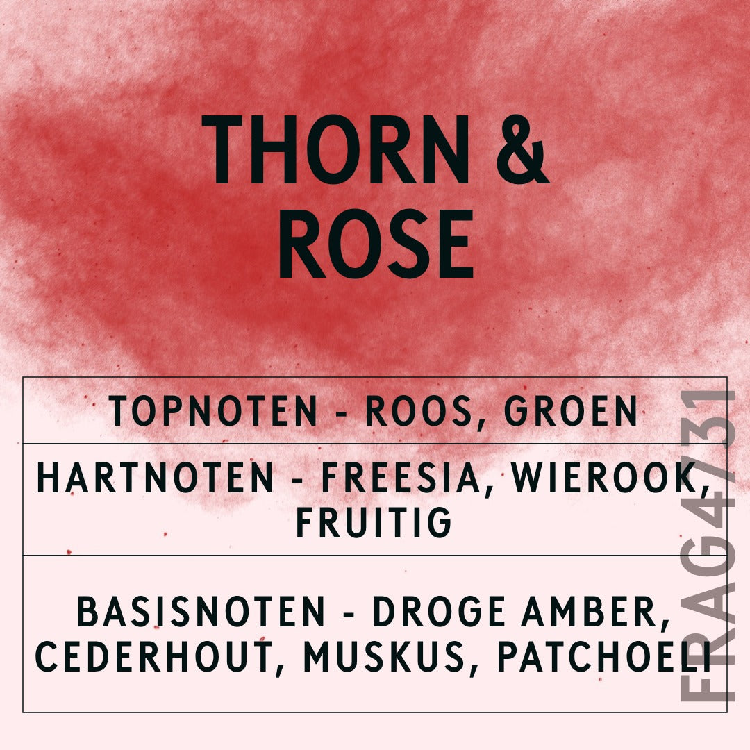 Thorn & Rose Fragrance Oil scent card (Dutch)