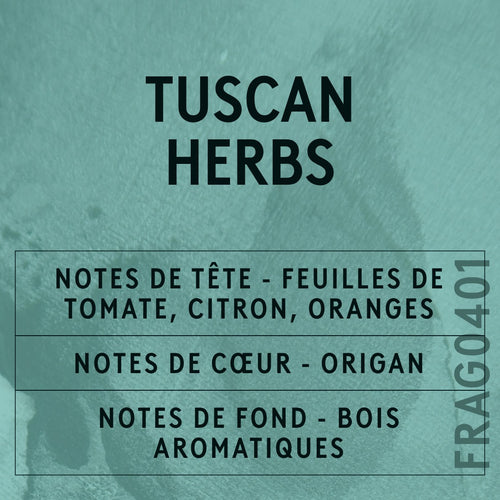 Tuscan Herbs Fragrance Oil scent card (French)