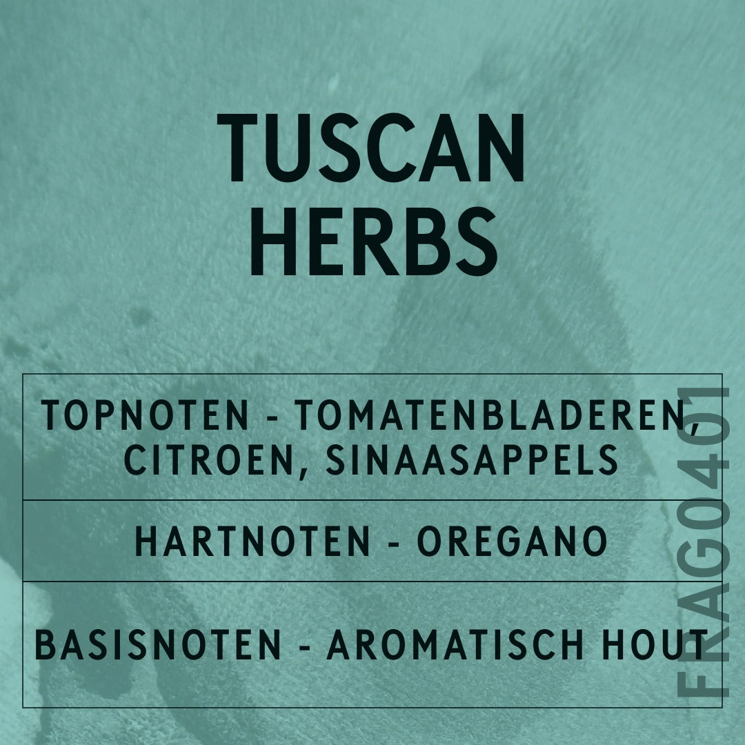 Tuscan Herbs Fragrance Oil scent card (Dutch)