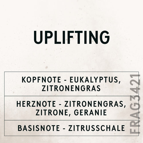 Uplifting Natural Oil scent card (German)