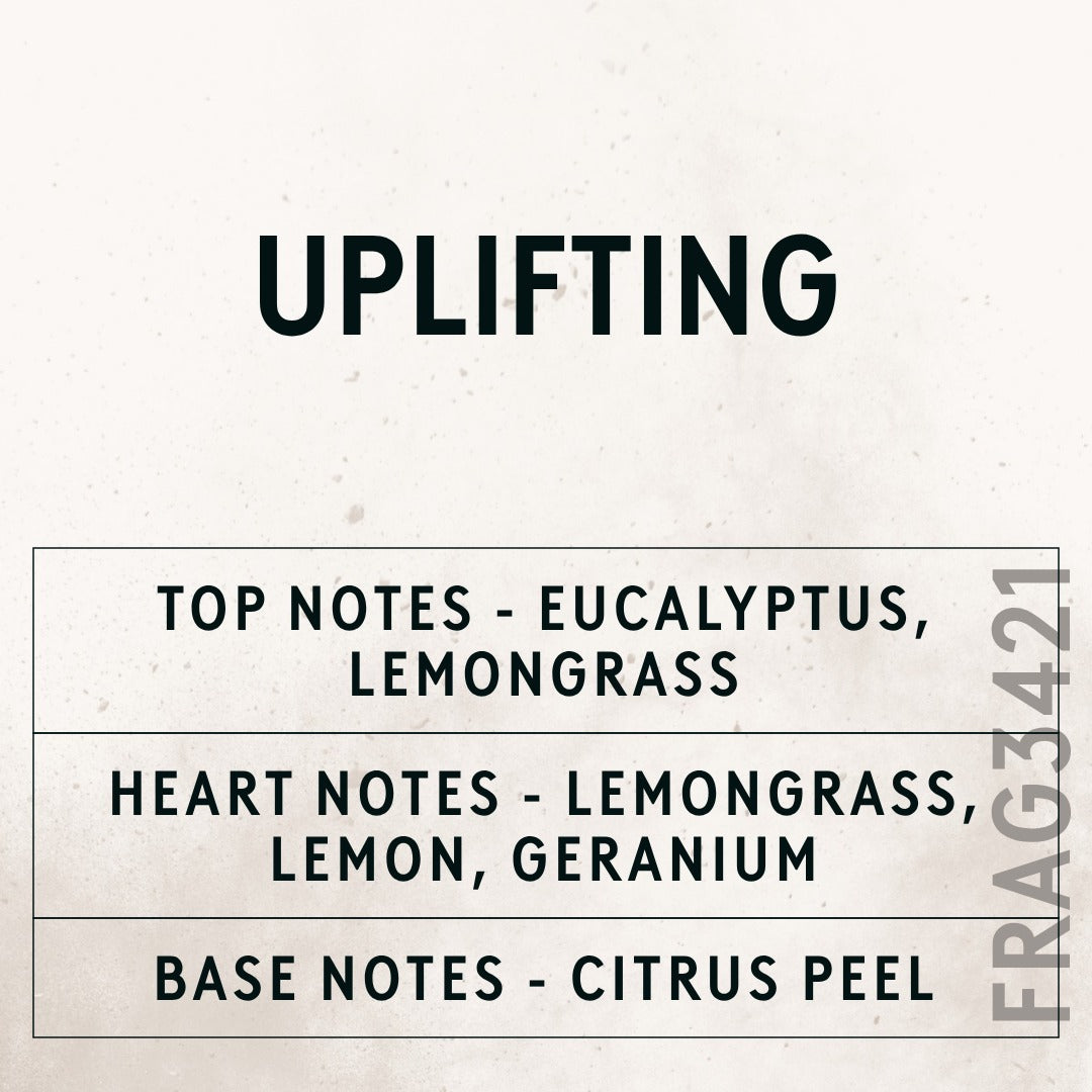Uplifting Natural Oil scent card (English)