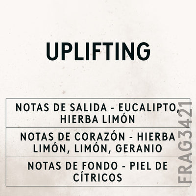 Uplifting Natural Oil scent card (Spanish)