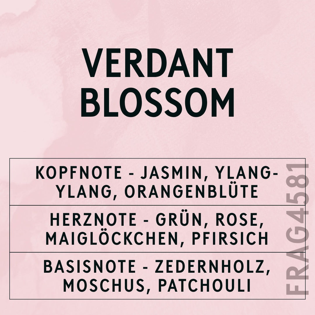 Verdant Blossom Fragrance Oil scent card (German)