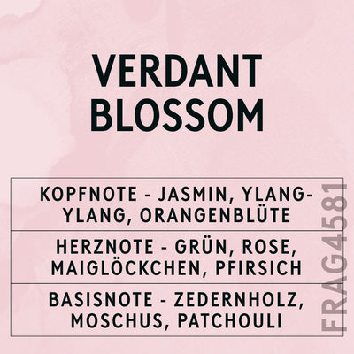 Verdant Blossom Fragrance Oil scent card (German)