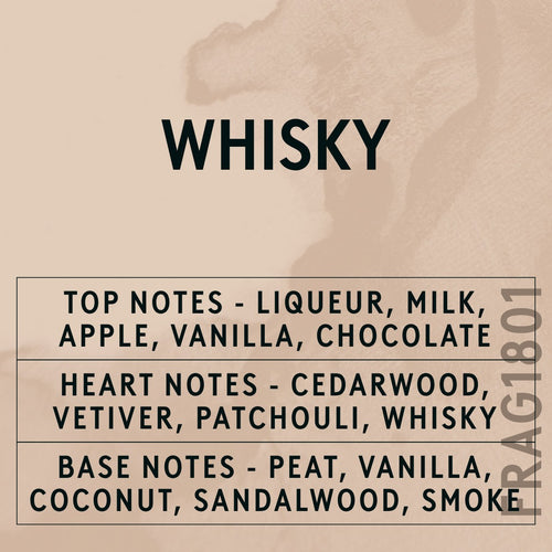 Whisky fragrance oil - Candle Shack aluminium bottle with dried botanicals on a dark slate background
