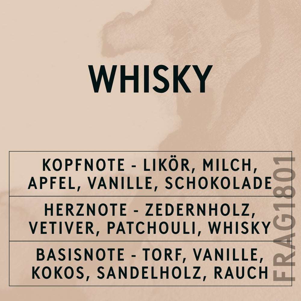 Whisky Fragrance Oil scent card (German)