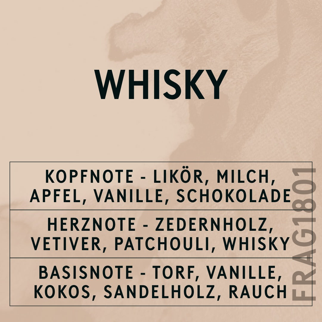 Whisky Fragrance Oil scent card (German)