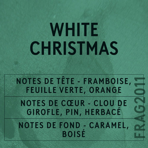 White Christmas Fragrance Oil scent card (French)