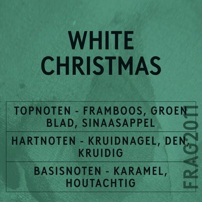 White Christmas Fragrance Oil scent card (Dutch)