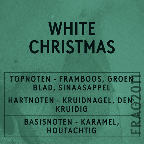 White Christmas Fragrance Oil scent card (Dutch)