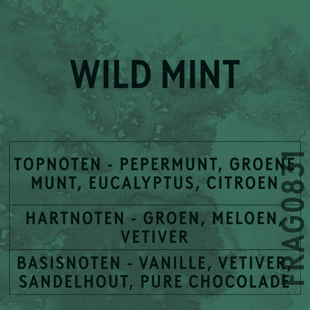 Wild Mint Fragrance Oil scent card (Dutch)