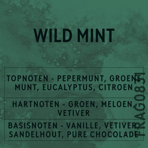 Wild Mint Fragrance Oil scent card (Dutch)