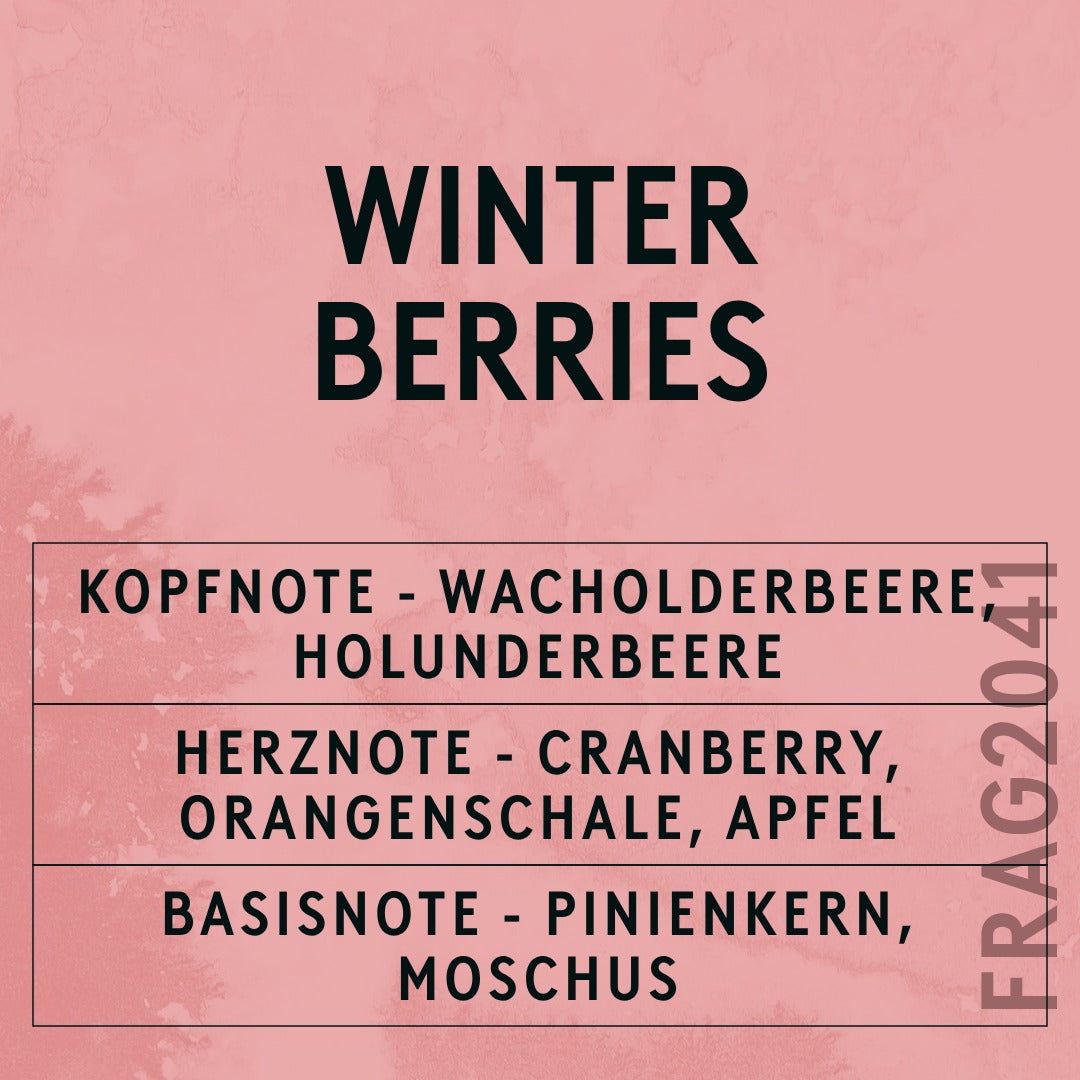 Winter Berries Fragrance Oil scent card (German)