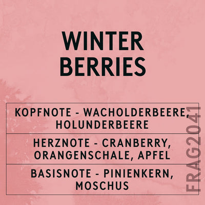 Winter Berries Fragrance Oil scent card (German)