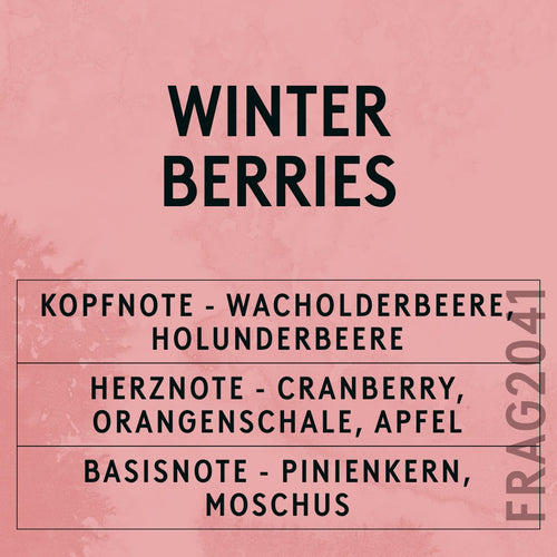 Winter Berries Fragrance Oil scent card (German)